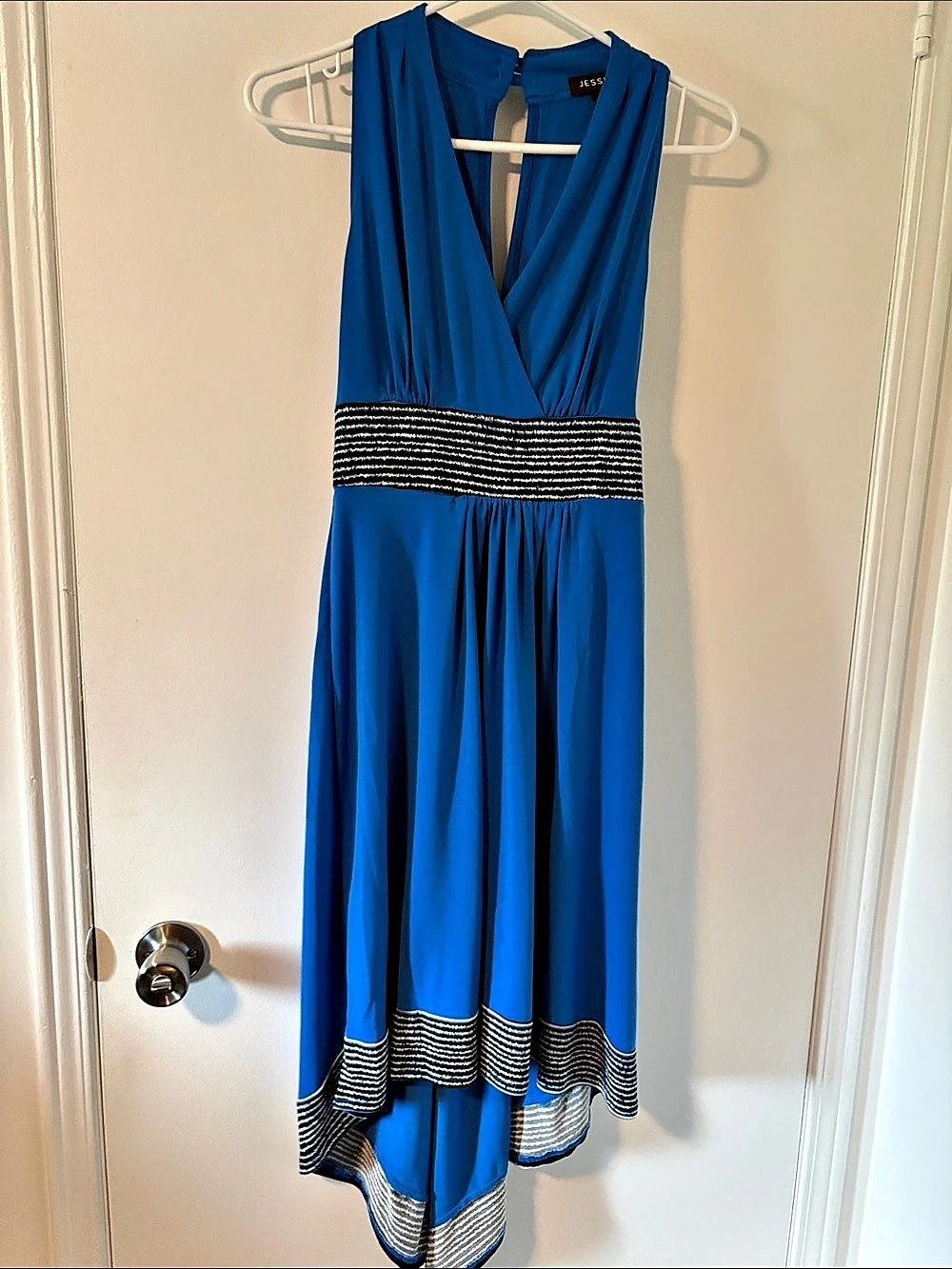 Blue High-Low Dress